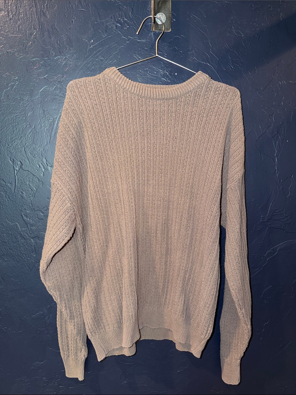 Lord & Taylor Beige Crewneck Sweater